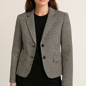 Authentic Women's Escada Sport Black & White Blazer Jacket Size 36 EUC $979